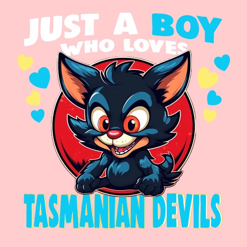 Juste un garçon qui aime les diables de Tasmanie