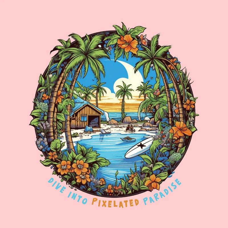 Dive into pixelated paradise