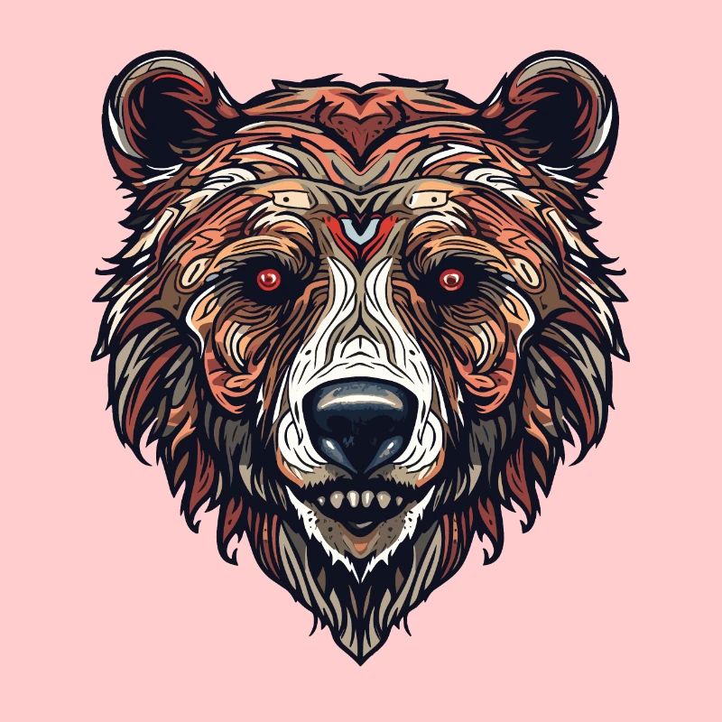 Grizzly Bear Face - Compagnon révolutionnaire