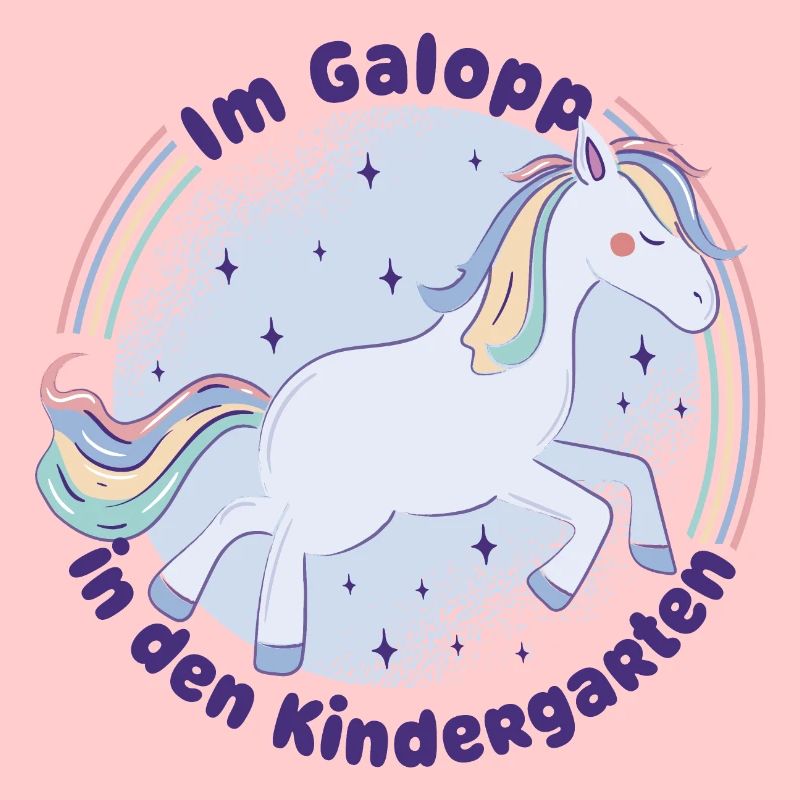 Im Galopp in den Kindergarten - Einhorn - Pferd
