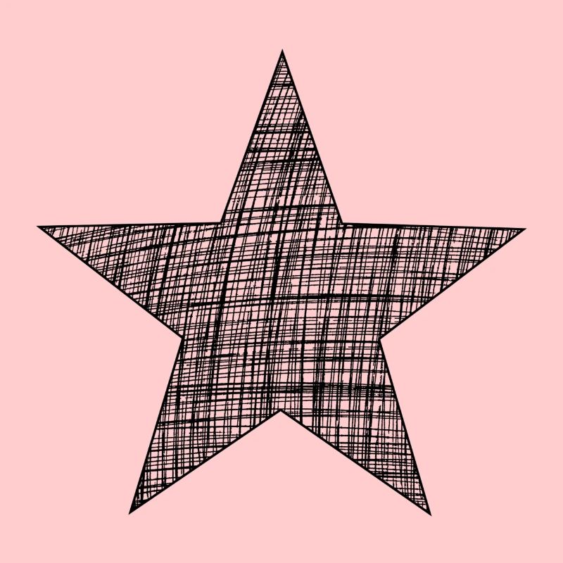 black star, schwarzer Stern