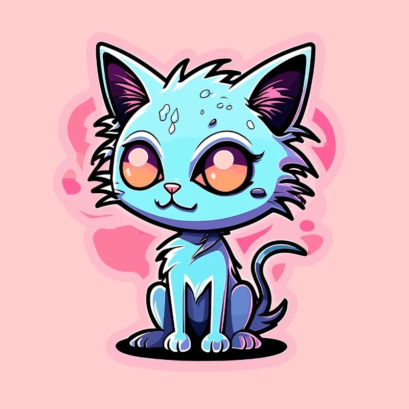Illustration de chat mignon