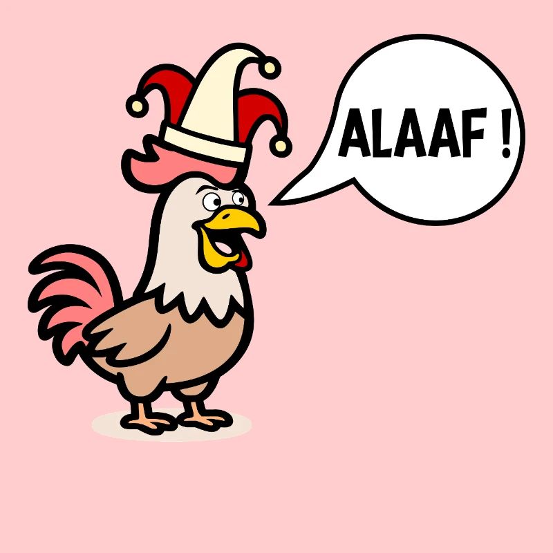 Poules Alaaf - Chapeau de carnaval