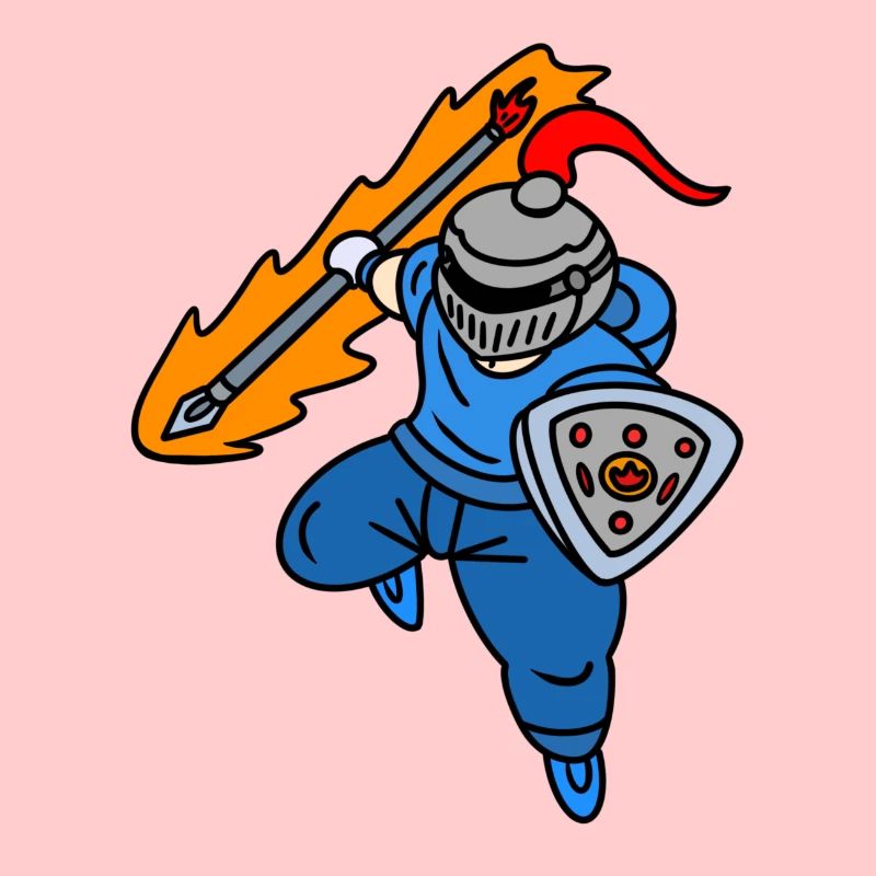 Cooler Ritter mit Kapuzenpullover