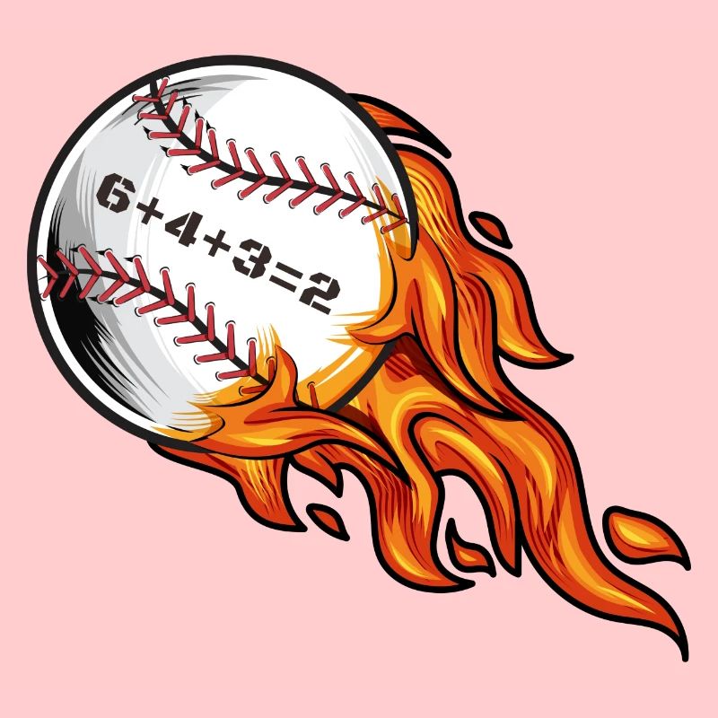 Baseball 6432 Double Jeu 6+4+3=2 Softball Math