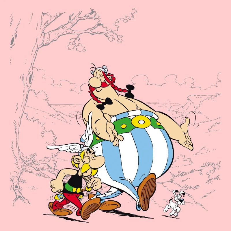 Astérix & Obélix Avec Idéfix Dans La Nature