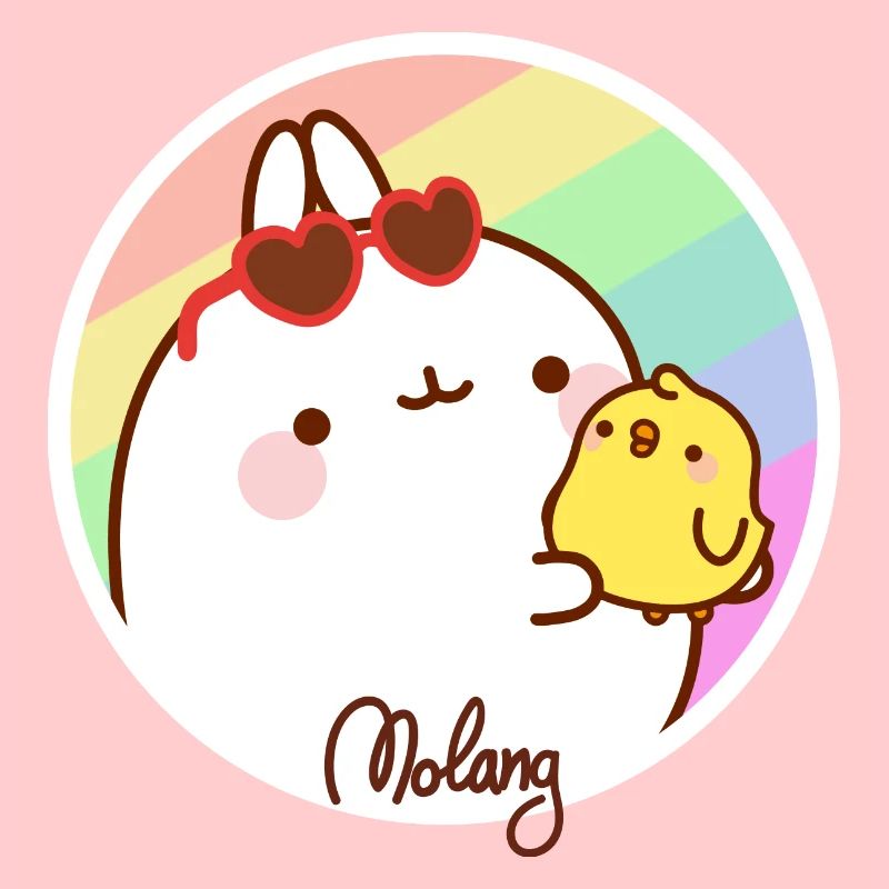 Molang Piu Piu Regenbogen
