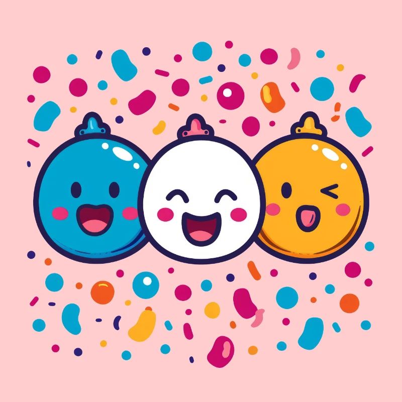 Joie de carnaval avec des confettis