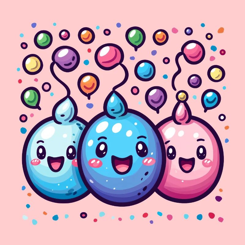Joie de carnaval avec des confettis