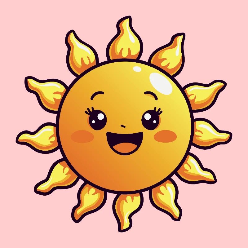 Laughing sun – good mood guarantee