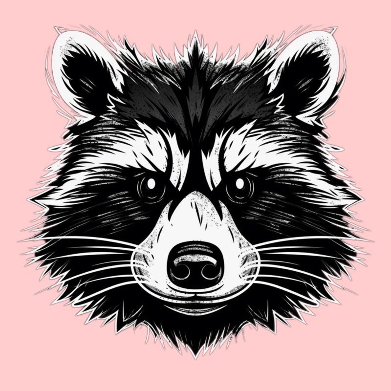 Schatten Waschbär
