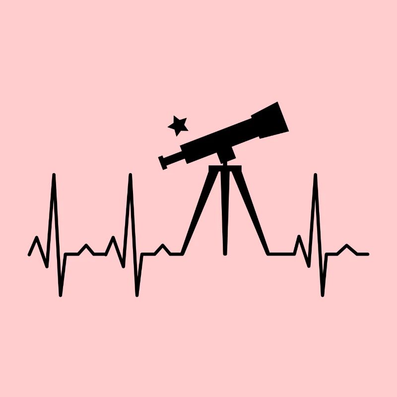 Pulse cardiogram cosmos astronomy space rocket