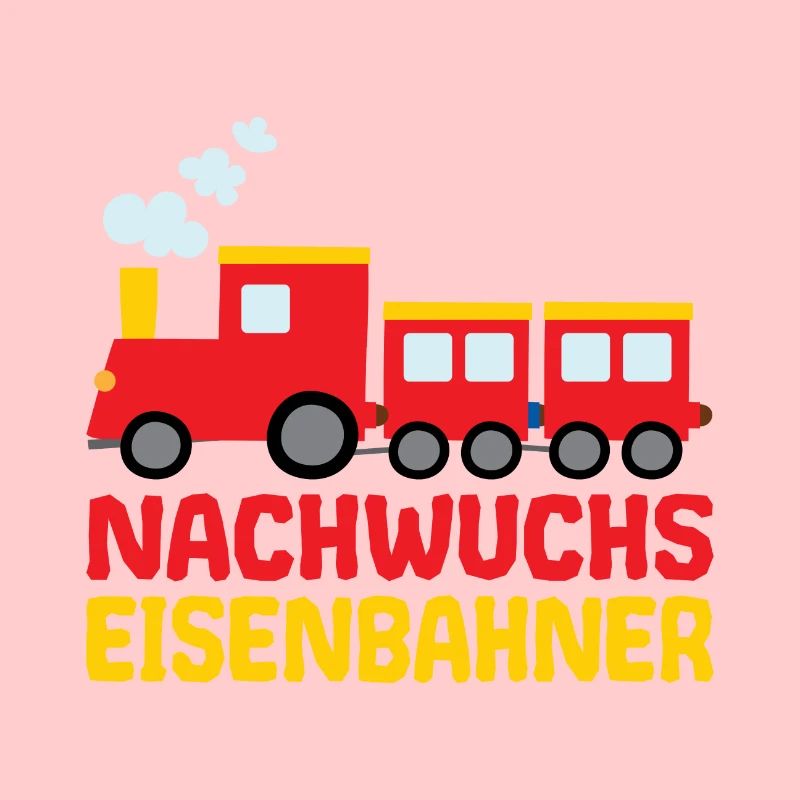 Nachwuchs Eisenbahner Eisenbahn Dampfzug Lok Rot
