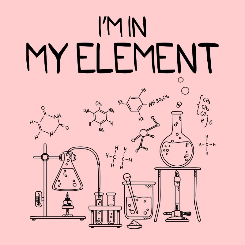 Cadeau de flacon de laboratoire de chimie d'éléments