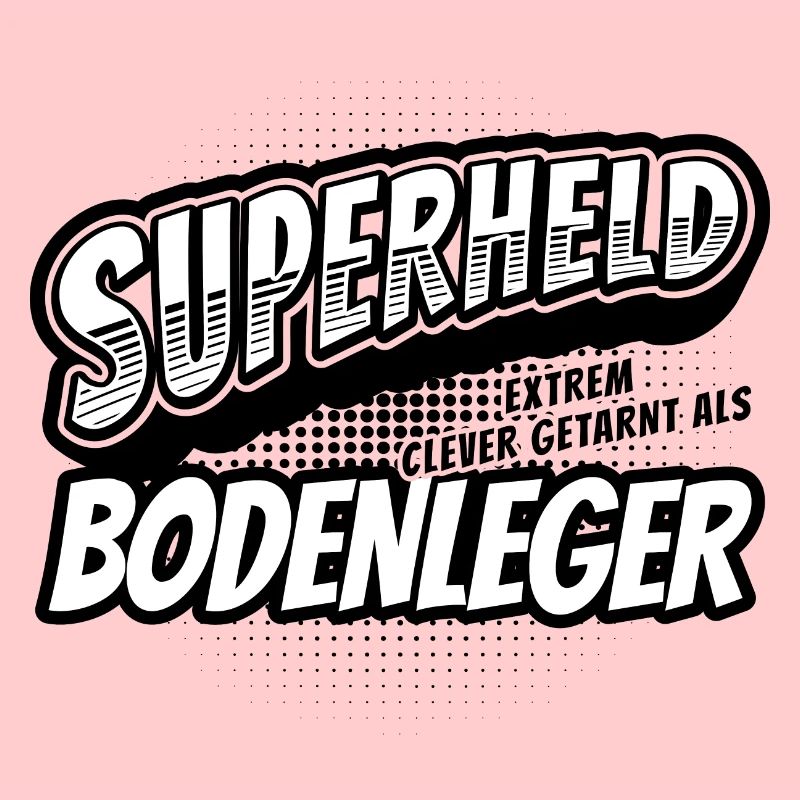 Superheld, clever getarnt als Bodenleger