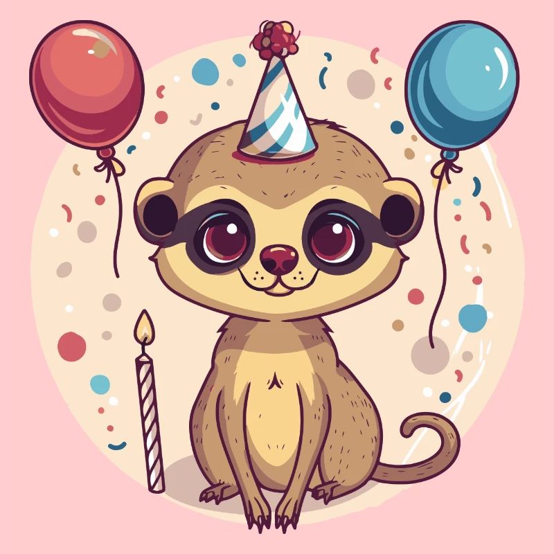 Suricate Anniversaire Bébé