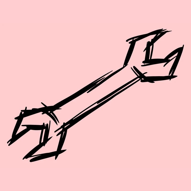 Clé, dessinée à la main