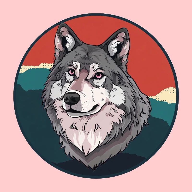 Wolf Full Moon Wolves
