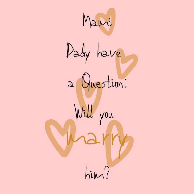 Proposition de mariage, body bébé