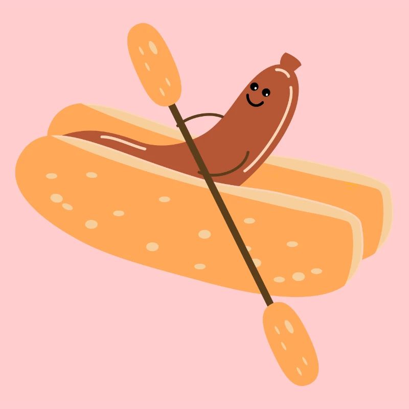 Bockwurst im Paddelboot