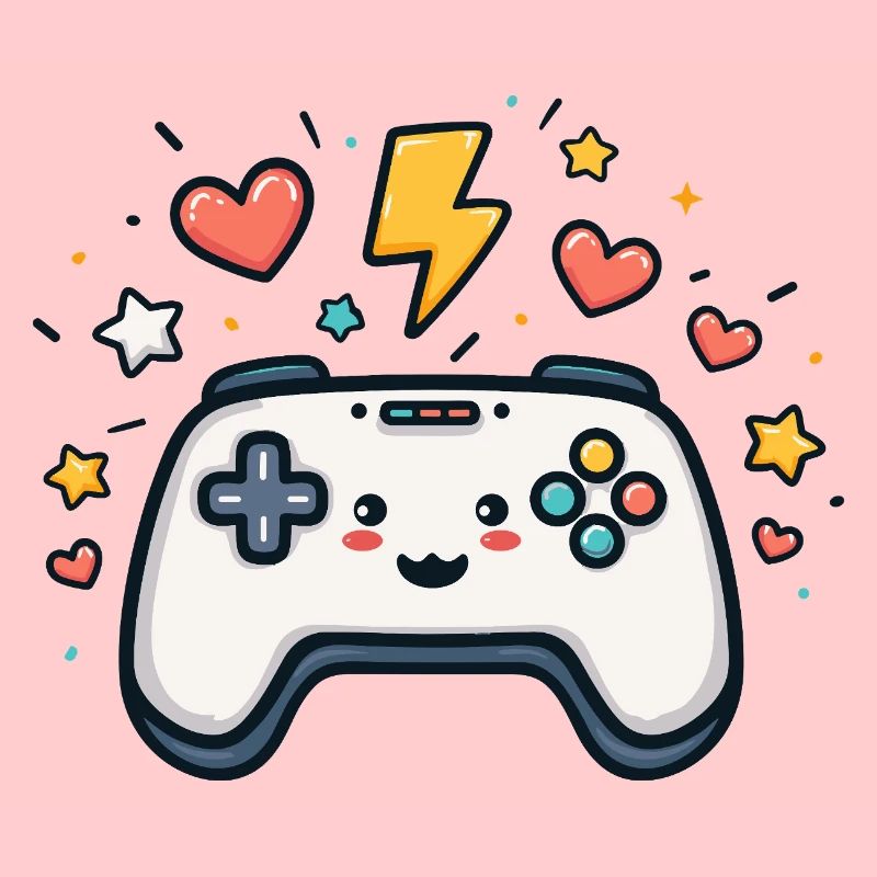 Kawaii Spielcontroller Funkelnd
