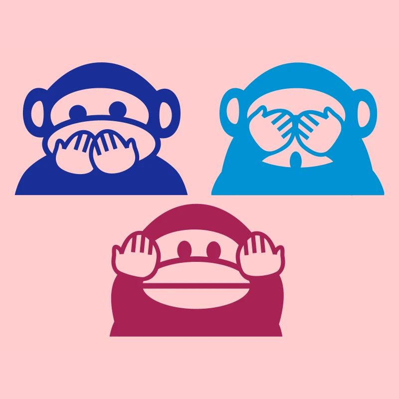 Triangle de trois singes (b)