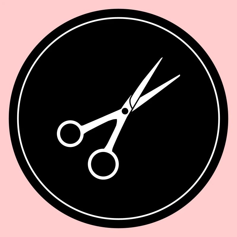 Cercle de barbier aux ciseaux