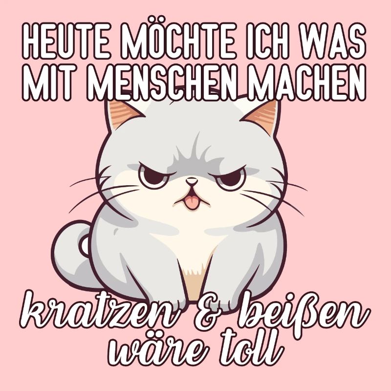 Heute möchte ich was mit Menschen machen Katze