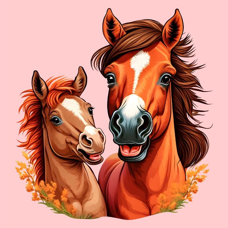 Pferdeshirt Pferd Reiten Fohlen Stall Mädchen