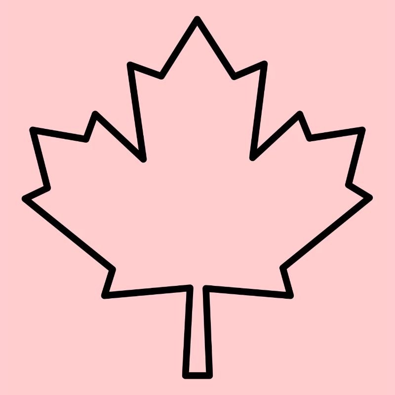 Maple leaf outline