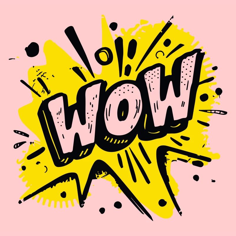 Comic Pop Art "Wow"