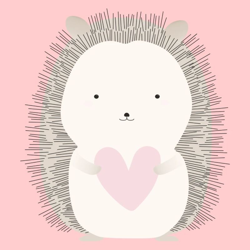 Igel mit Herz