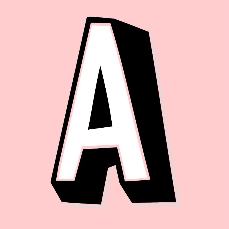 Buchstabe A - Alphabet A.