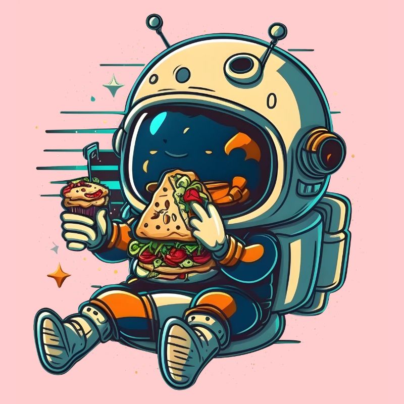 Mignon astronaute