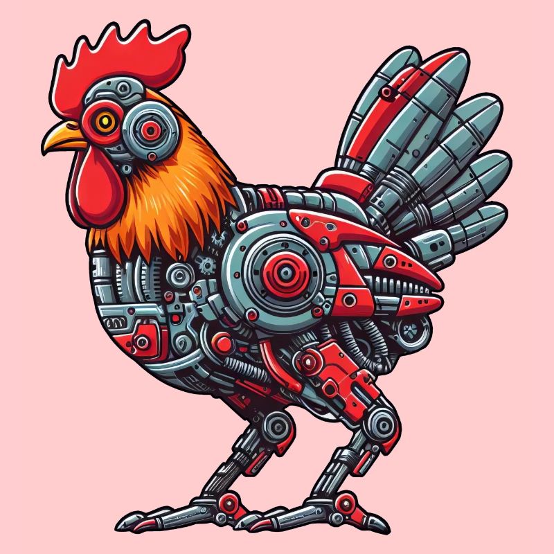 Poulet & Coq Cyborg Conception de Robot