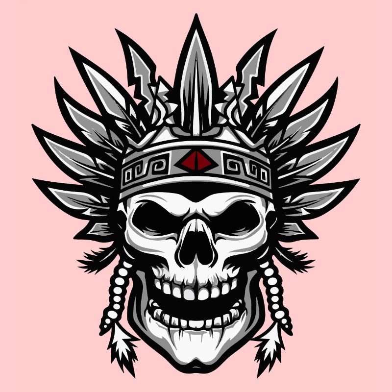 Häuptling Apache Totenkopf Indianer