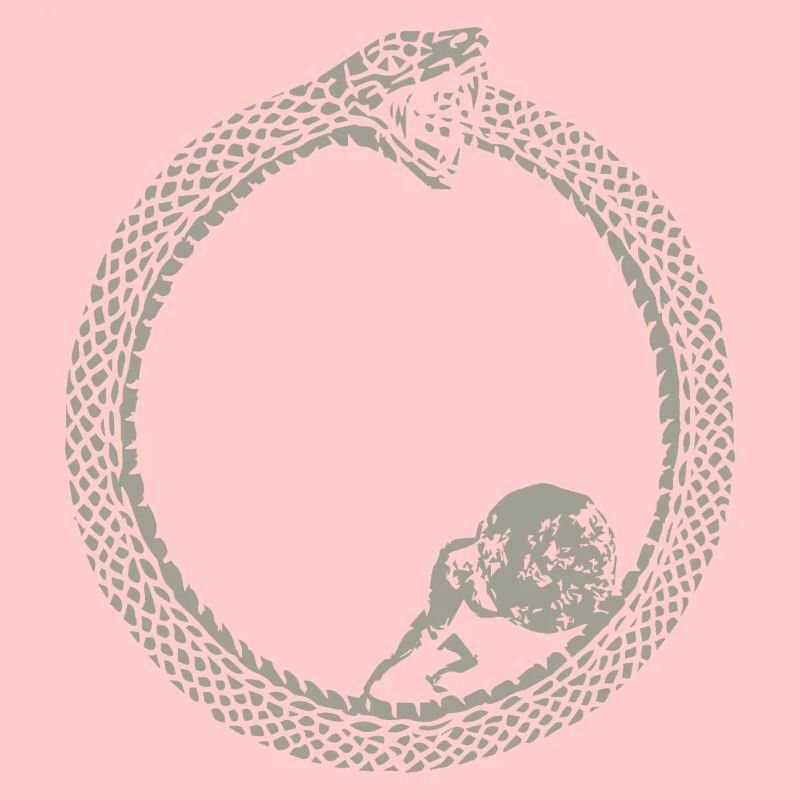 Ouroboros and Sisyphus Absurdist Philosophy Art