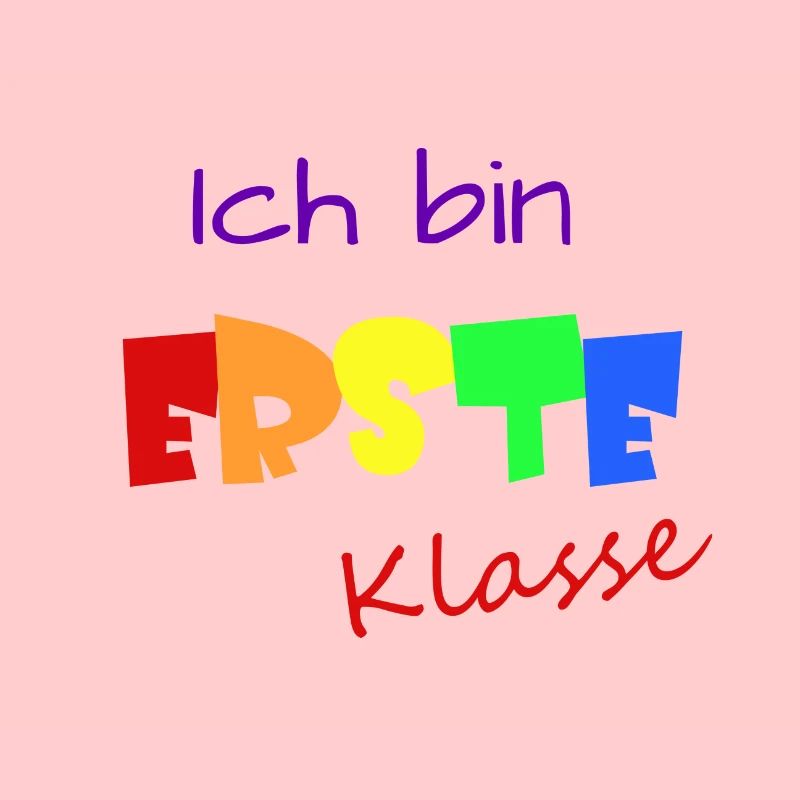 Ich bin erste Klasse Einschulung
