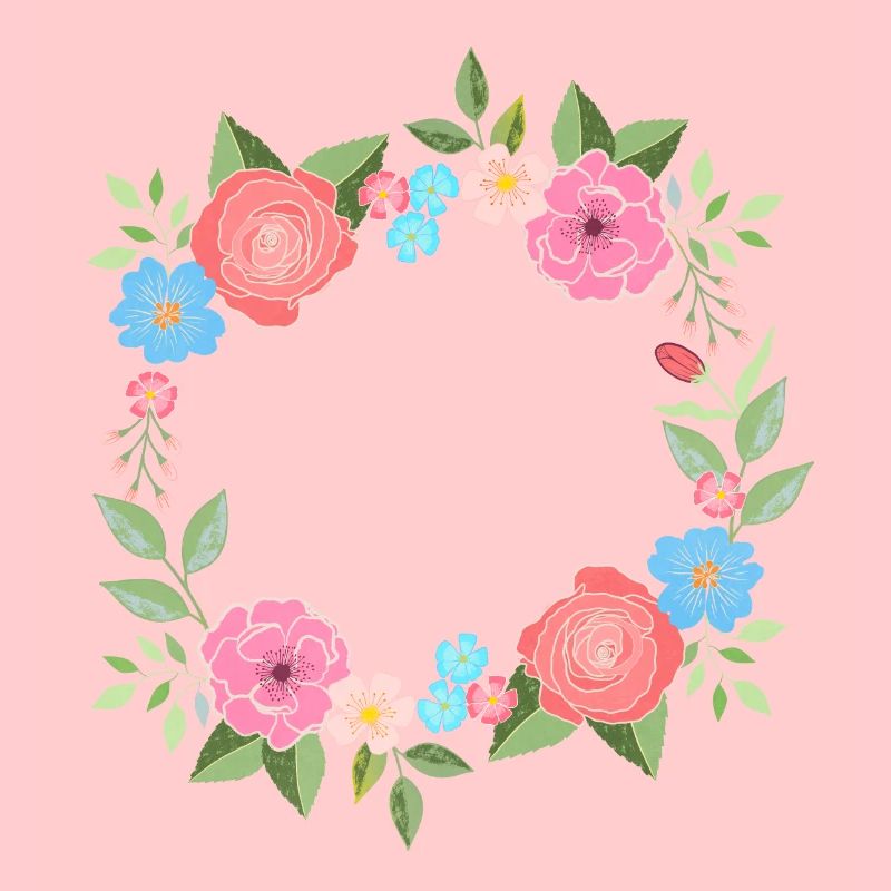 Fleurs printanières avec beaucoup d’espace pour votre texte