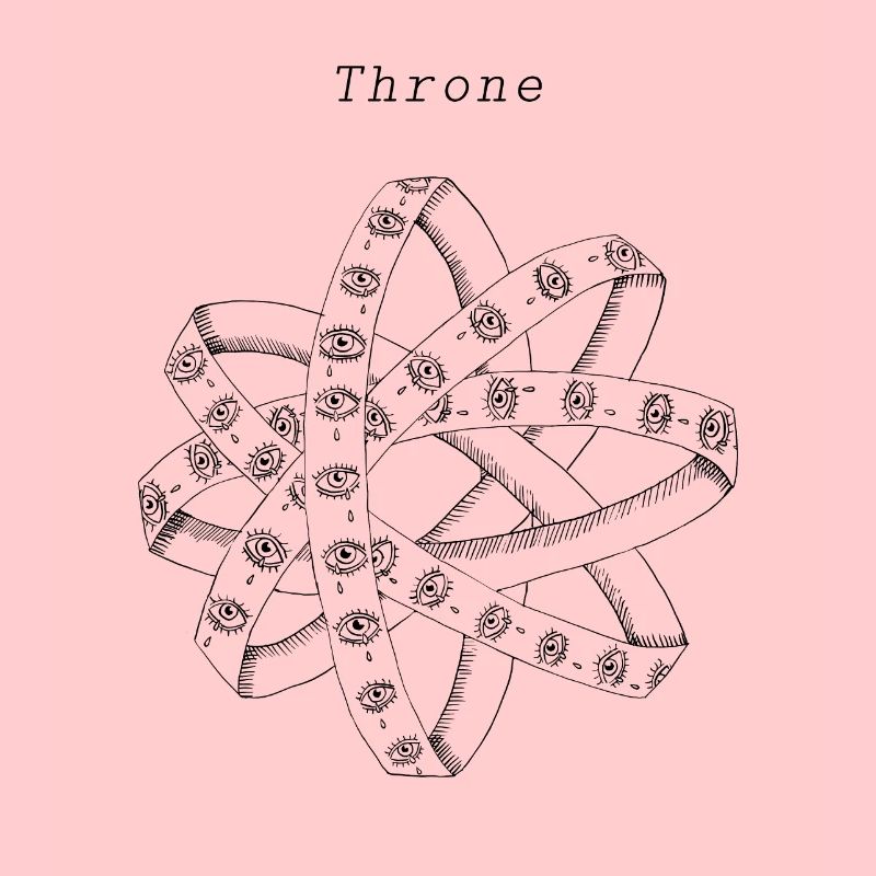 throne angel thrones ophanim ink illustration