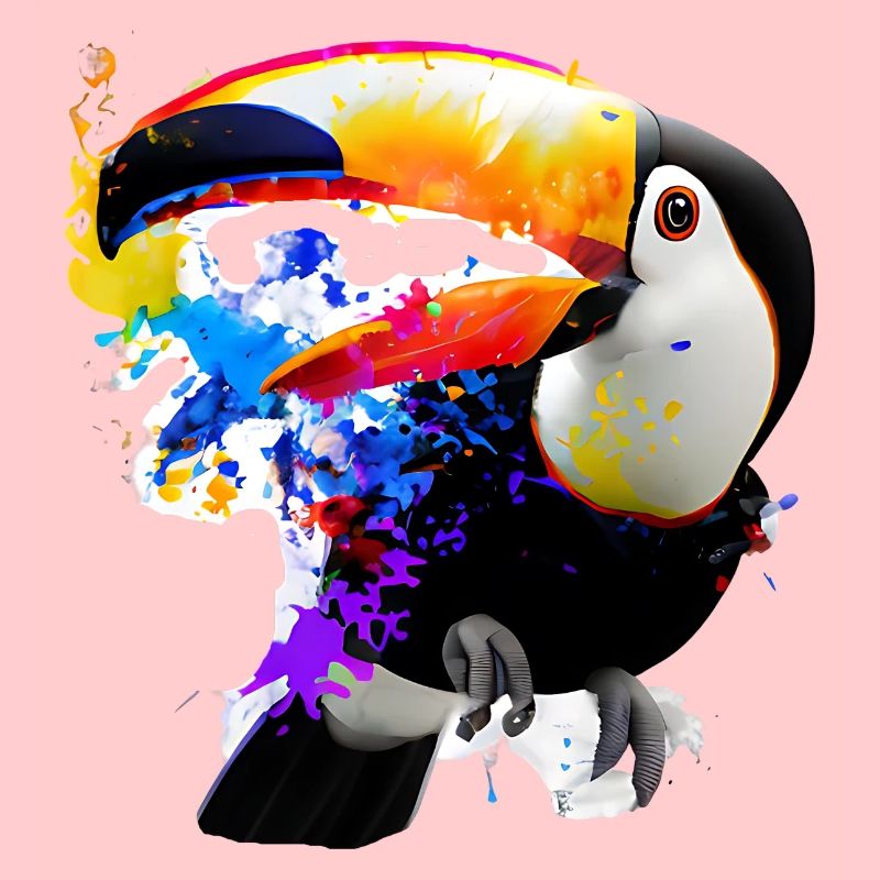 Colored Toucan illustration