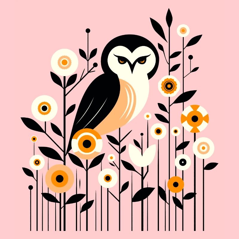 Florale Eule