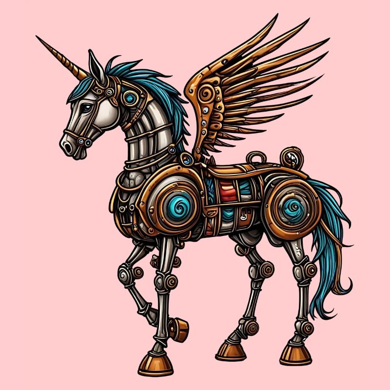 Dampf-Punk-Pferd