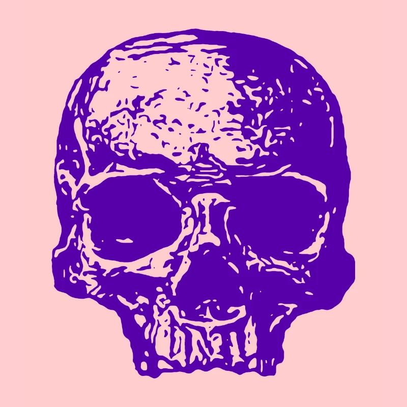 Crâne violet