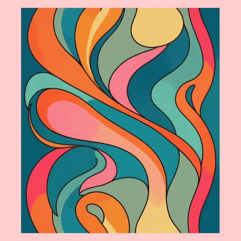 Composition de couleurs abstraite