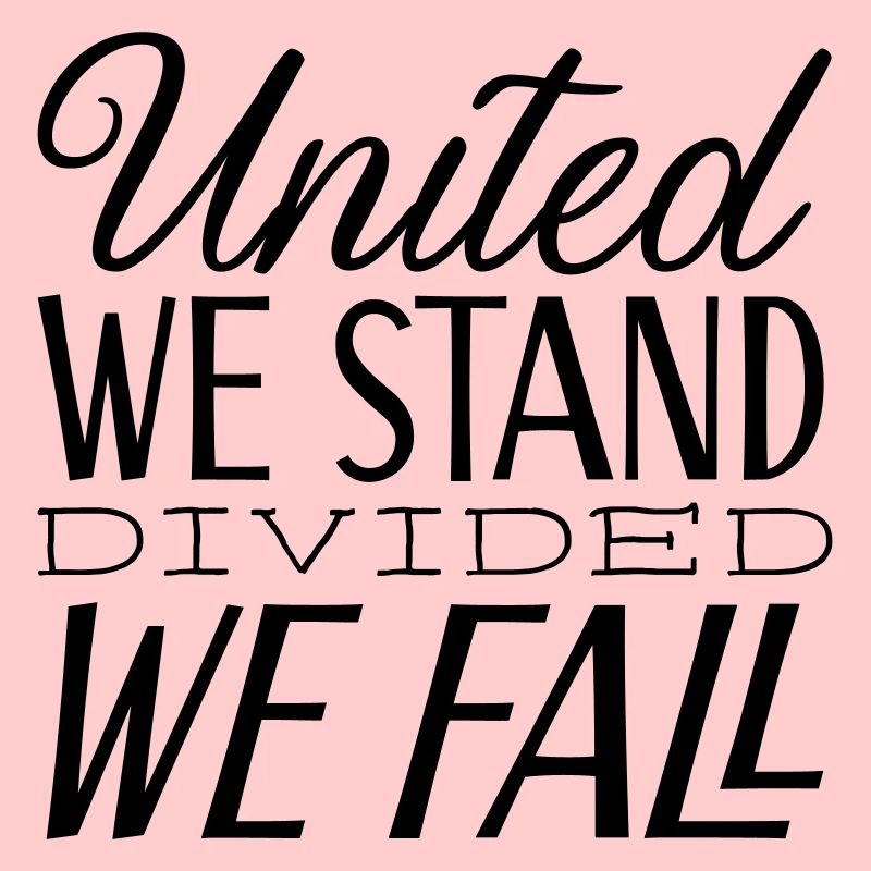 United we stand, divided we fall