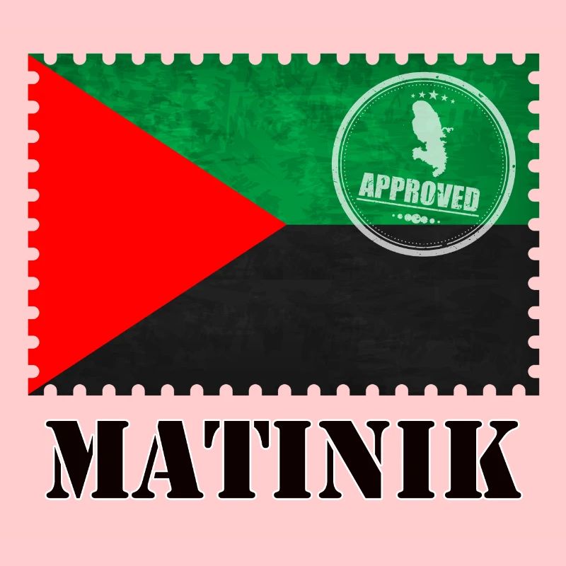 Martinique drapeau timbre