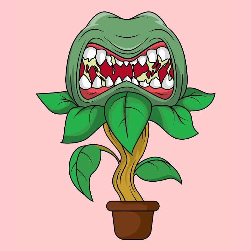 Scary carnivorous plant