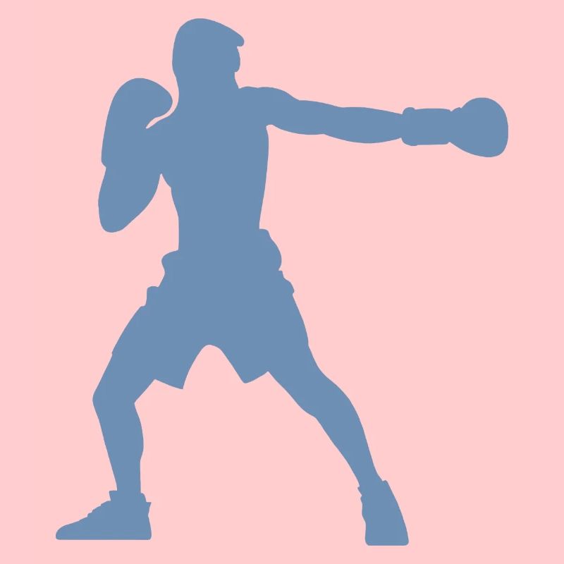 Boxer-Silhouette, Lebendiges Boxsport-Design