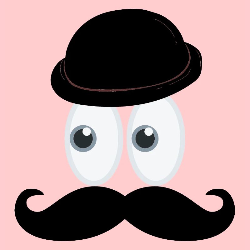 classy mustache detective